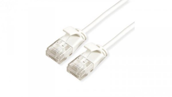 ROLINE UTP Data Center Patchkabel Cat.6A (Class EA), LSOH, extra dun, wit, 0,3 m