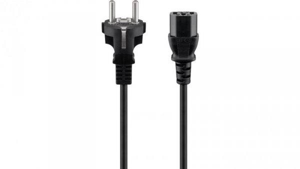 Kabel przyłączeniowy do urządzeń chłodniczych, 1,5 m, czarny - Długość kabla 1.5 m