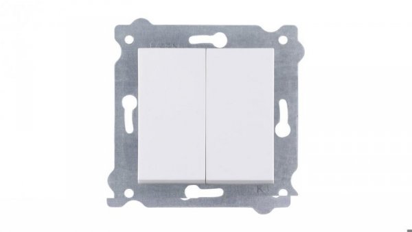 Łącznik podwójny Biały 250V 10A 202/01