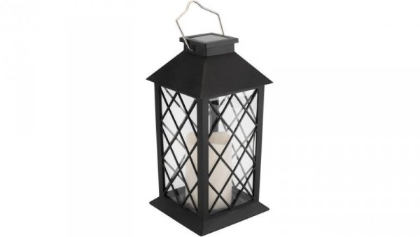Lampa Solarna Ogrodowa LED Stojąca LIRIO 2 IP44 Wisząca Czarna Latarenka LUMILED