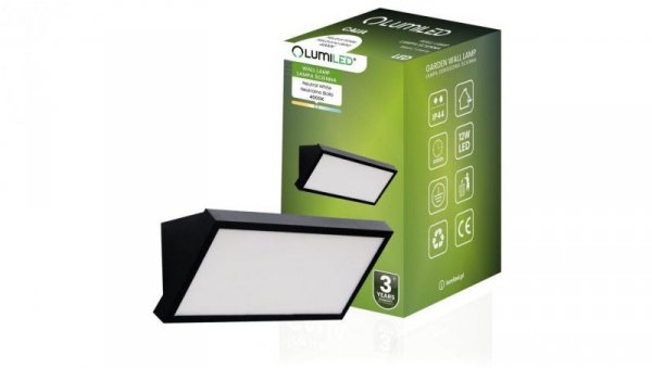 Lampa Ogrodowa Zewnętrzna Kinkiet Elewacyjny 12W LED IP44 CALIA LUMILED