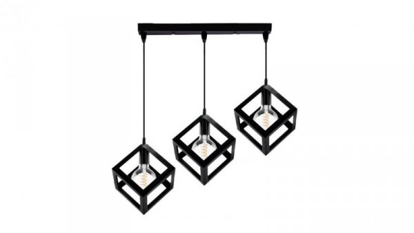 Lampa Wisząca Sufitowa TALUS Geometryczna Zwis Kostka do LED 3x E27 LUMILED
