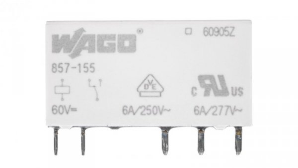 Przekaźnik 60V DC 1p 857-155