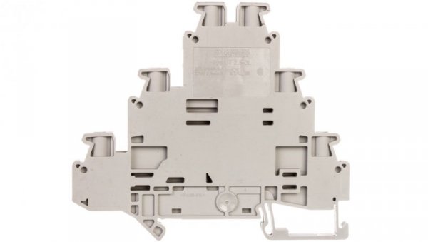 Złączka szynowa 3-piętrowa 6-przewodowa 2,5mm2 szara UT 2,5-3PV 3214262