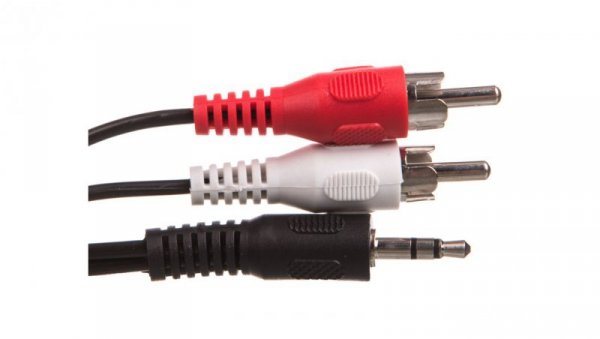 Przewód adapter Jack 3,5mm - 2x RCA 5m 50195