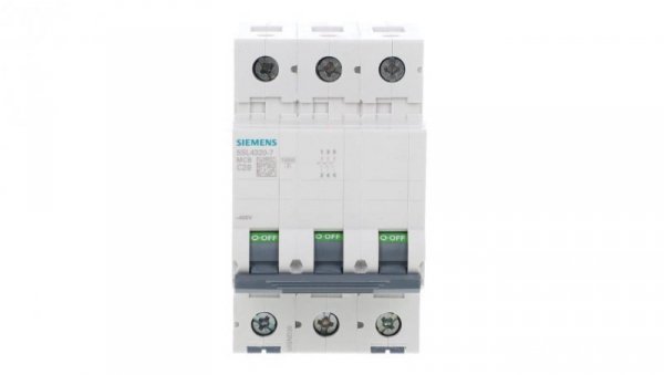 Wyłącznik nadprądowy 3P C 20A 10kA AC 5SL4320-7