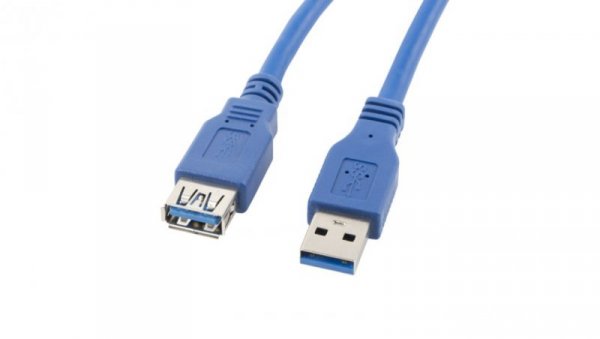 Przedłużacz USB 3.0 SuperSpeed niebieski 1,8m LANBERG CA-US3E-10CC-0018-B