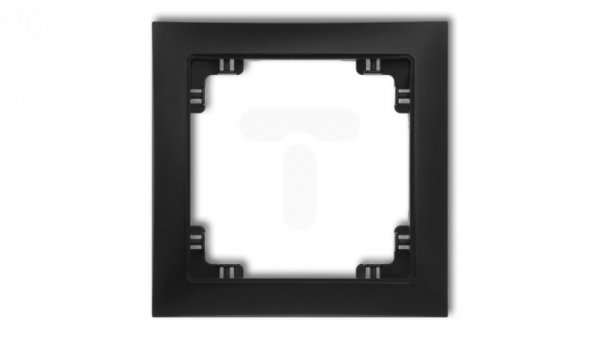 DECO Ramka uniwersalna pojedyncza z tworzywa DECO Soft czarny mat 12DRSO-1