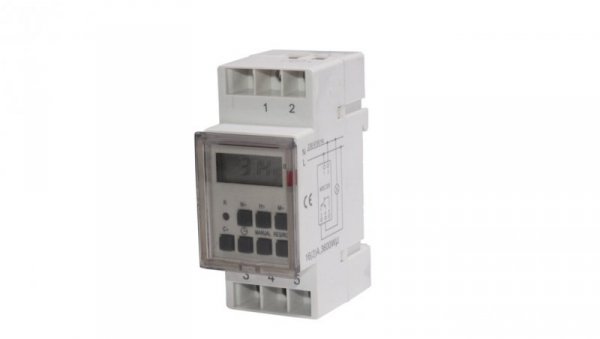Timer cyfrowy Maclean Energy MCE09 na szynę DIN 10 programów 3600W max 156 programów MCE09