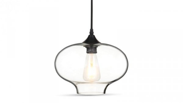 Lampa Wisząca VT-7229 E27 Globe Artistic Szkło Przezroczyste 3867