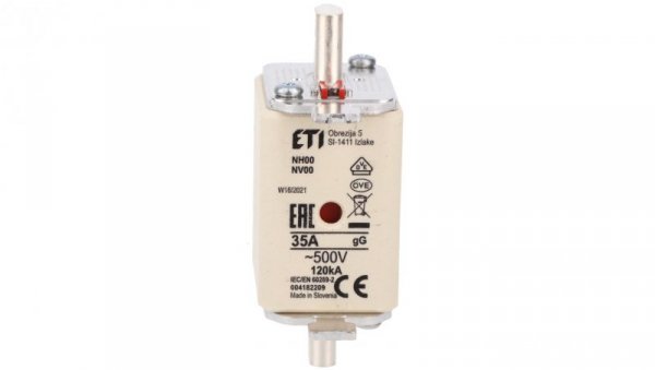Wkładka bezpiecznikowa NH00 35A gG 500V 004182209 /3szt./