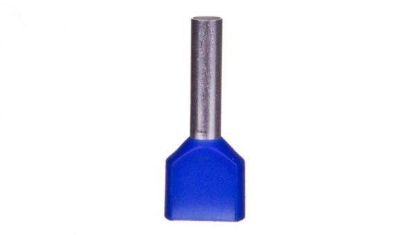 Końcówka tulejkowa izolowana TID 2x2,5mm2/13mm niebieska cynowana TID2x2,5L13 /100szt./