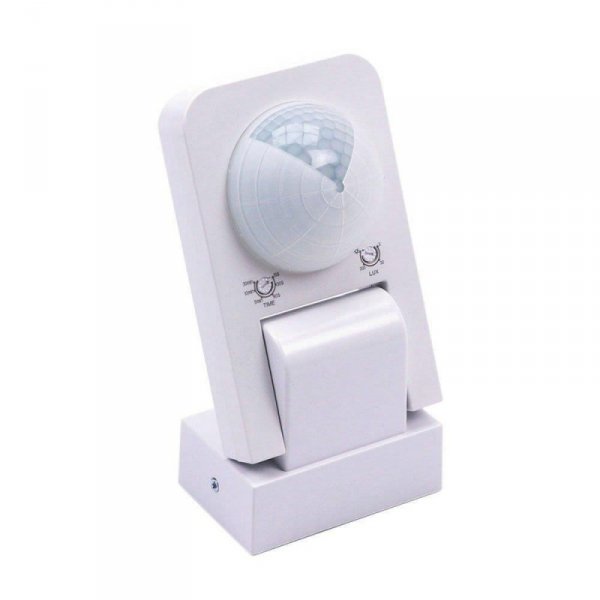 Czujnik Ruchu Podczerwień Ścienny Biały 360st 1000W LED V-TAC VT-8083-W