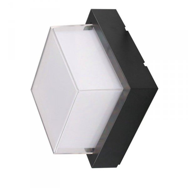 Oprawa V-TAC 12W LED IP65 Czarny Kwadrat VT-828 3000K 1200lm