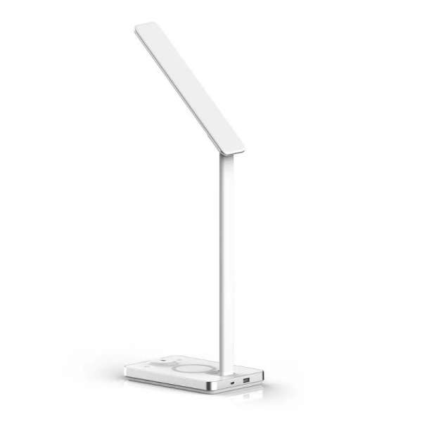 Lampka Biurkowa V-TAC 5W 3w1 Indukcja Zmiana Barwy Biała VT-7505 3000K-6500K 560lm