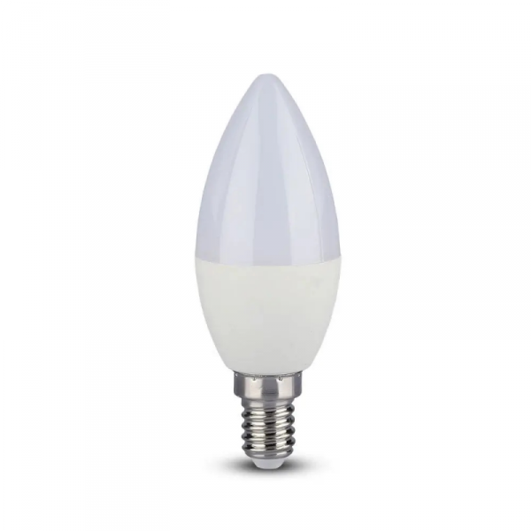 Żarówka LED WiFi V-TAC 4.8W E14 Świeczka SMART LIFE TUYA Alexa Google Home VT-5114-N RGB+2700K-6400K 450lm