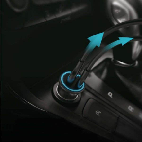 Samochodowa Ładowarka do zapalniczki V-TAC USB 12-24V 18W + USB-C 20W VT-5318