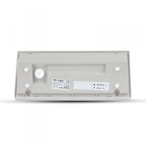 Oprawa Ścienna V-TAC 12W LED Ukośna Biała IP65 VT-5142 4000K 1250lm