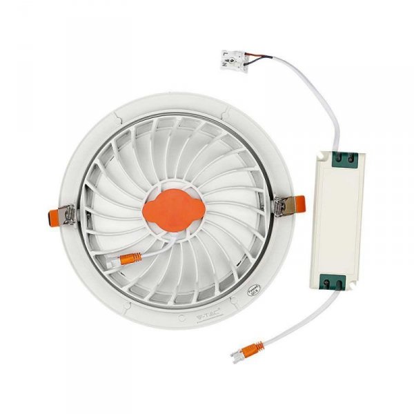 Oprawa V-TAC LED Downlight SAMSUNG CHIP 20W Ruchoma VT-2-20 4000K 1830lm 5 Lat Gwarancji