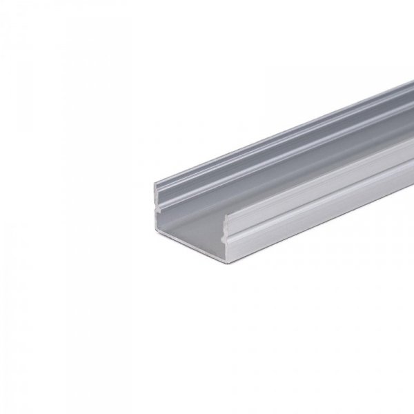 Profil Aluminiowy V-TAC 2mb Anodowany, Klosz Mleczny, Na dwie taśmy 18,5mm VT-8202