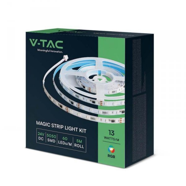 Taśma LED V-TAC Zestaw SMART WiFi RGB 24V VT-5050 RGB