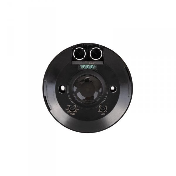 Czujnik Ruchu 360st V-TAC Natynkowy Sufitowy SLIM 24mm Czarny FULL BLACK V-TAC VT-8027