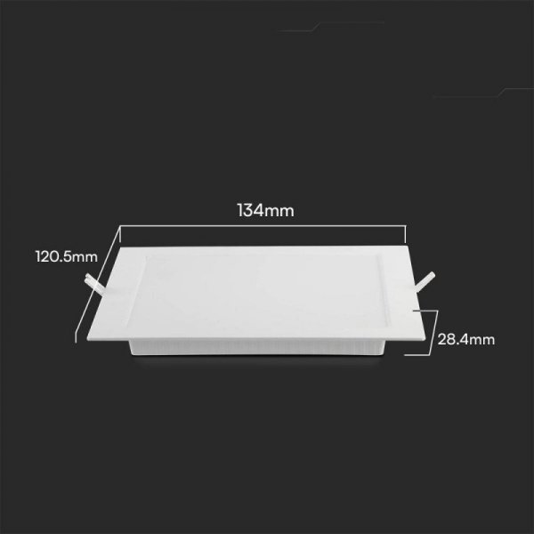 Panel Wpuszczany V-TAC 6W LED SAMSUNG CHIP Kwadrat 120x120mm VT-61006SQ-S 4000K 660lm
