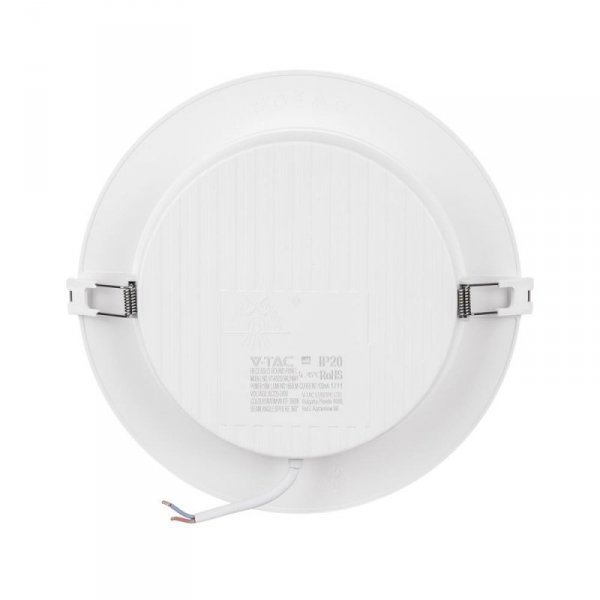 Panel Wpuszczany V-TAC 18W LED SAMSUNG CHIP Okrągły 220x28mm VT-61018RD-S 6500K 1980lm 5 Lat Gwarancji