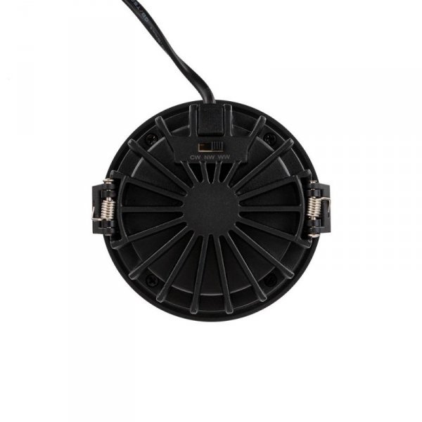 Oprawa V-TAC LED Downlight 18W BRIDGELUX CHIP CCT Czarna Raster Antyolśnieniowy Plaster Miodu VT-17018 3000K-4000K-6400K 1860lm
