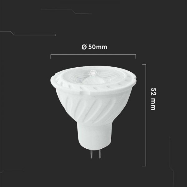 Żarówka LED V-TAC 6W GU5.3 MR16 12V 38st VT-257 4000K 445lm