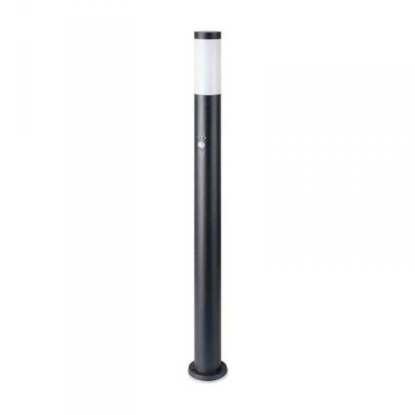 Słupek Ogrodowy V-TAC 110CM Czarny Czujnik Ruchu E27 VT-838-110