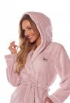 Szlafrok damski z kapturem L&L 2209 Mika S-XL