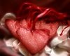 Perełki zapachowe 60g w sercu z organzy, różne kolory