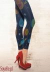 COLLY ANN 19 legginsy galaxy, długie, z imitacją granatowych jeansów
