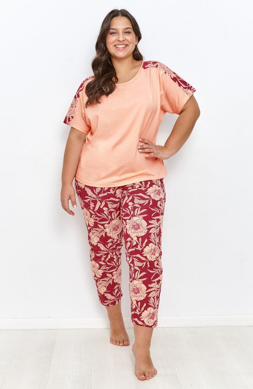 Piżama damska Taro Blossom 2925 rozmiary 2XL-3XL