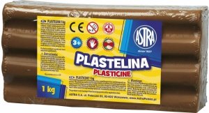 PLASTELINA ASTRA 1 KG 1000G BRĄZOWA