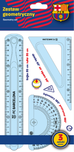 Zestaw geometryczny 3 elementy FLEXI FC BARCELONA 3480