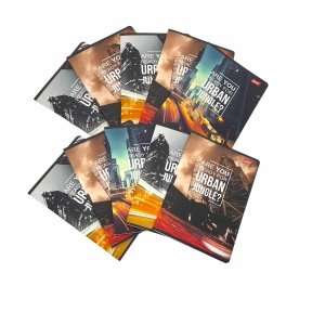 10 x ZESZYT w KRATKĘ A5 60 kartek URBAN JUNGLE ZESTAW