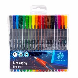 CIENKOPISY TRÓJKĄTNE 0,4 MM ASTRAPEN 18 SZTUK 3084