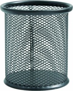 METALOWY POJEMNIK NA DŁUGOPISY CZARNY 6517