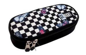PIÓRNIK SASZETKA Z KLAPKĄ STRIGHT PC-01 CHESSBOARD BUTTERFLIES 0441