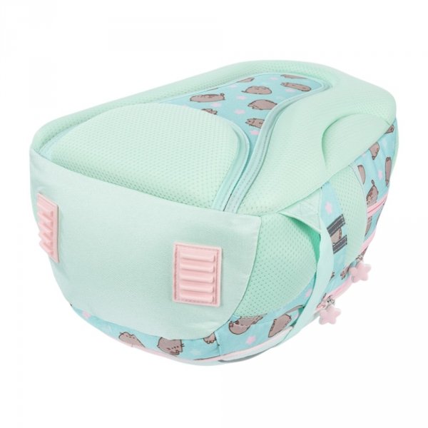 ZESTAW PLECAK 3 KOMOROWY PIÓRNIK WOREK NA OBUWIE PUSHEEN MINT