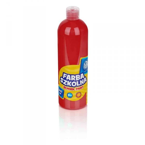 FARBA Plakatowa Szkolna Astra 500ml CZERWONA