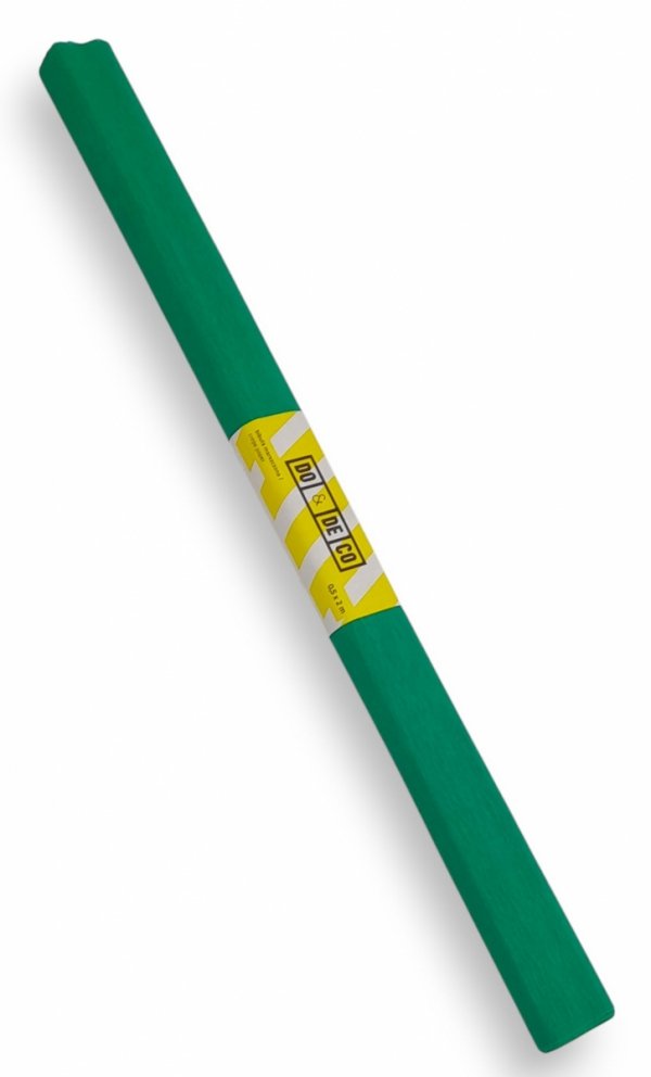 BIBUŁA 50X200 cm MARSZCZONA SZKOLNA DO&amp;DECO ZIELONA