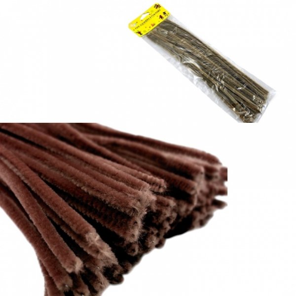 DRUCIKI DEKORACYJNE KREATYWNE 30szt BRĄZOWE