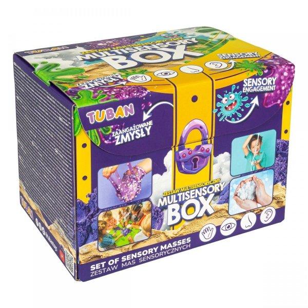 TUBAN Zestaw Sensoryczny MULTISENSORY BOX masy sensoryczne 8328