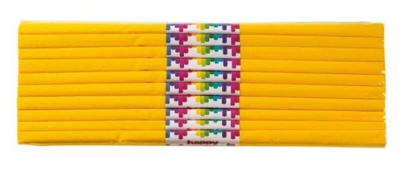 DUŻY ZESTAW DLA PRZEDSZKOLI 10X BIBUŁA 50X200 cm GDD ŻÓŁTA