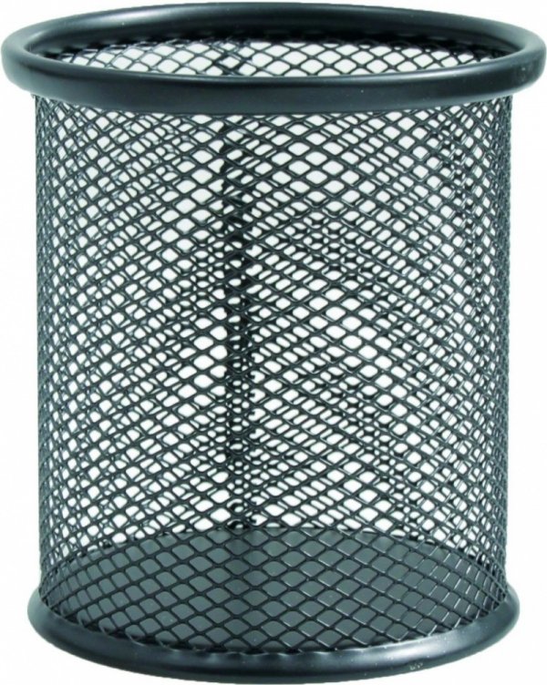 METALOWY POJEMNIK NA DŁUGOPISY CZARNY 6517