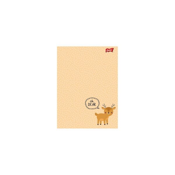4 x Zeszyt szkolny w kratkę A5 16 kartek WOODLAND ANIMALS 9874