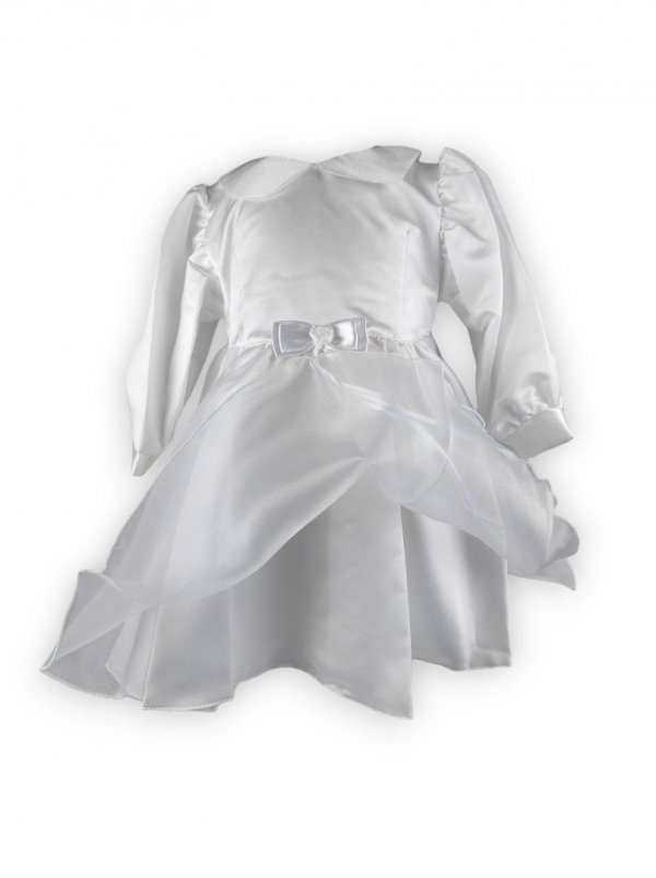 Sukienka do chrztu w kolorze białym